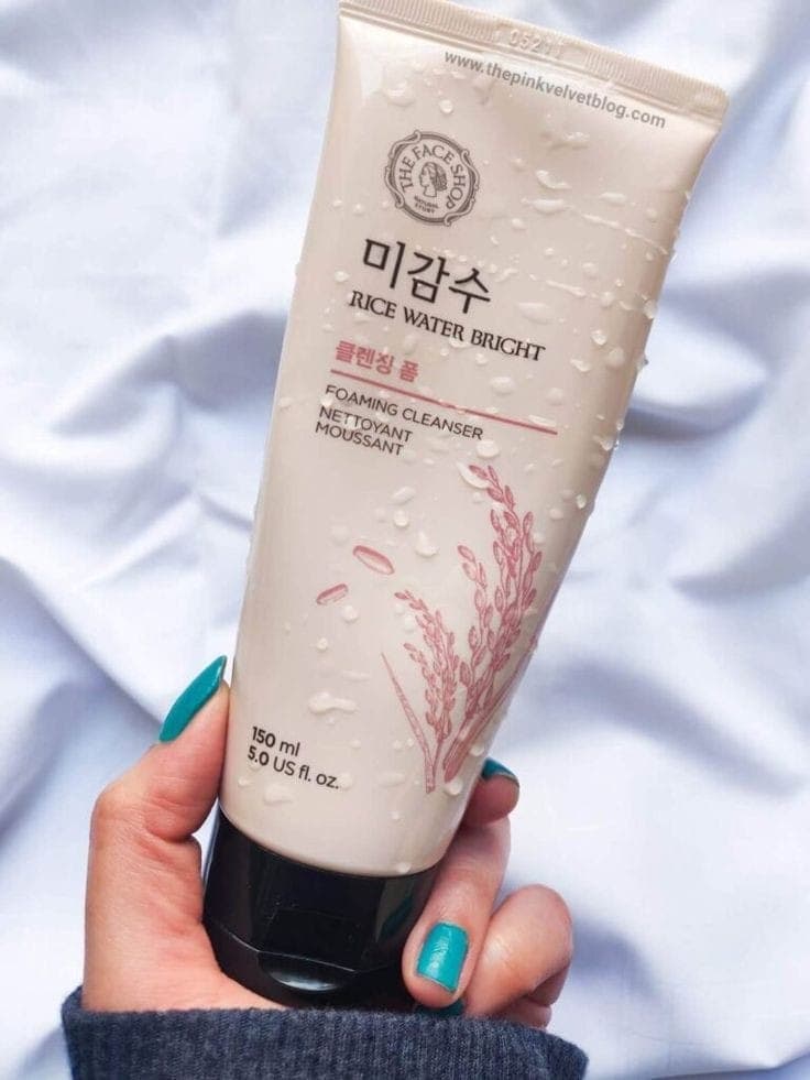 The face shop rice water bright cleansing foam - 150ml