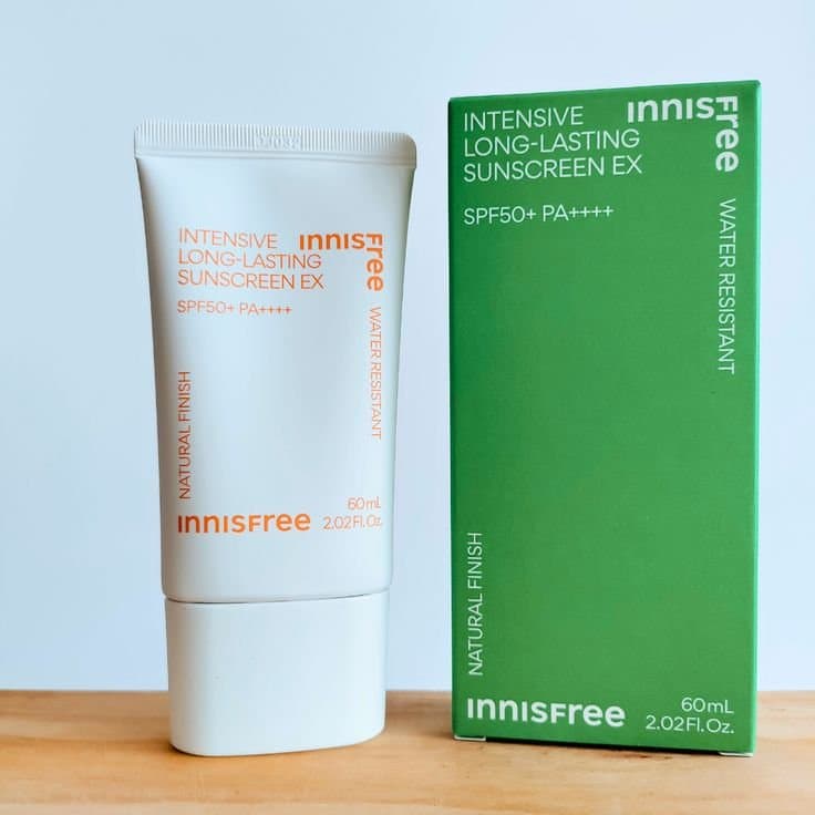 Innisfree Intensive Long Lasting Sunscreen EX SPF 50+ PA++++
60ml
Expiration date:- 2026/08