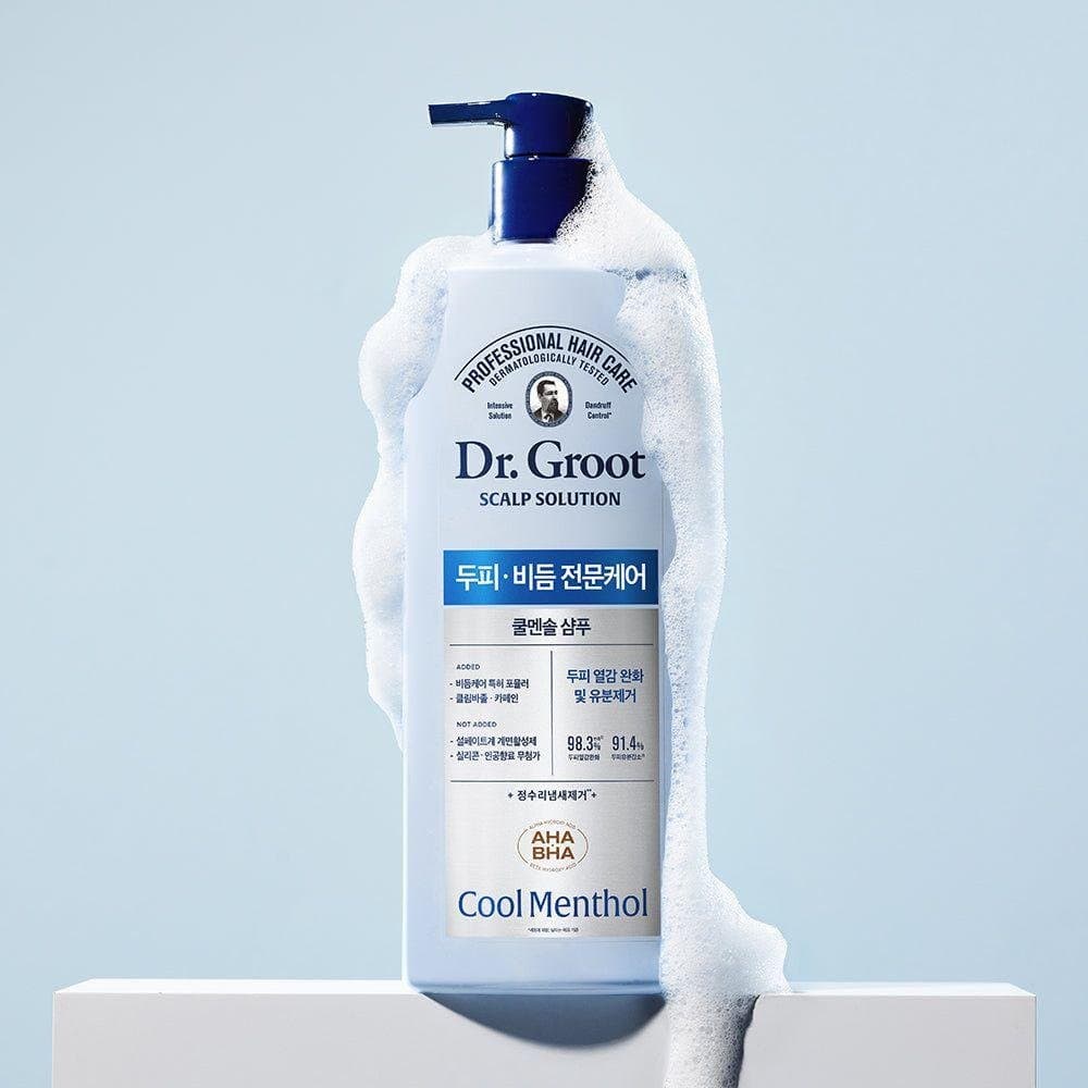 Dr.Groot Scalp Solution Shampoo Cool Menthol –180ml | Deep Cleansing & Dandruff Control