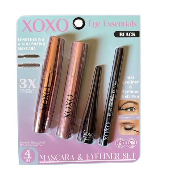 XOXO Eye Essentials 4 Piece Mascara &amp; Eyeliner Set