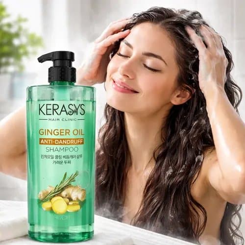 Kerasys Ginger Oil Itch Relief Cooling Anti-dandruff Shampoo 1 Liter