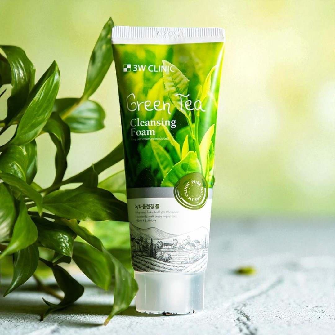 3w Clinic Green Tea Cleansing Foam 100 ml