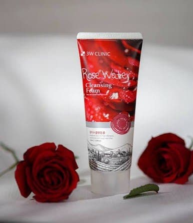 3w Clinic Rose Water Cleansing Foam 100ml